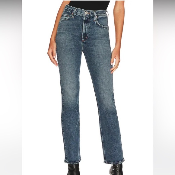 AGOLDE High Rise Straight Leg Jeans Size 25 - Picture 1 of 10